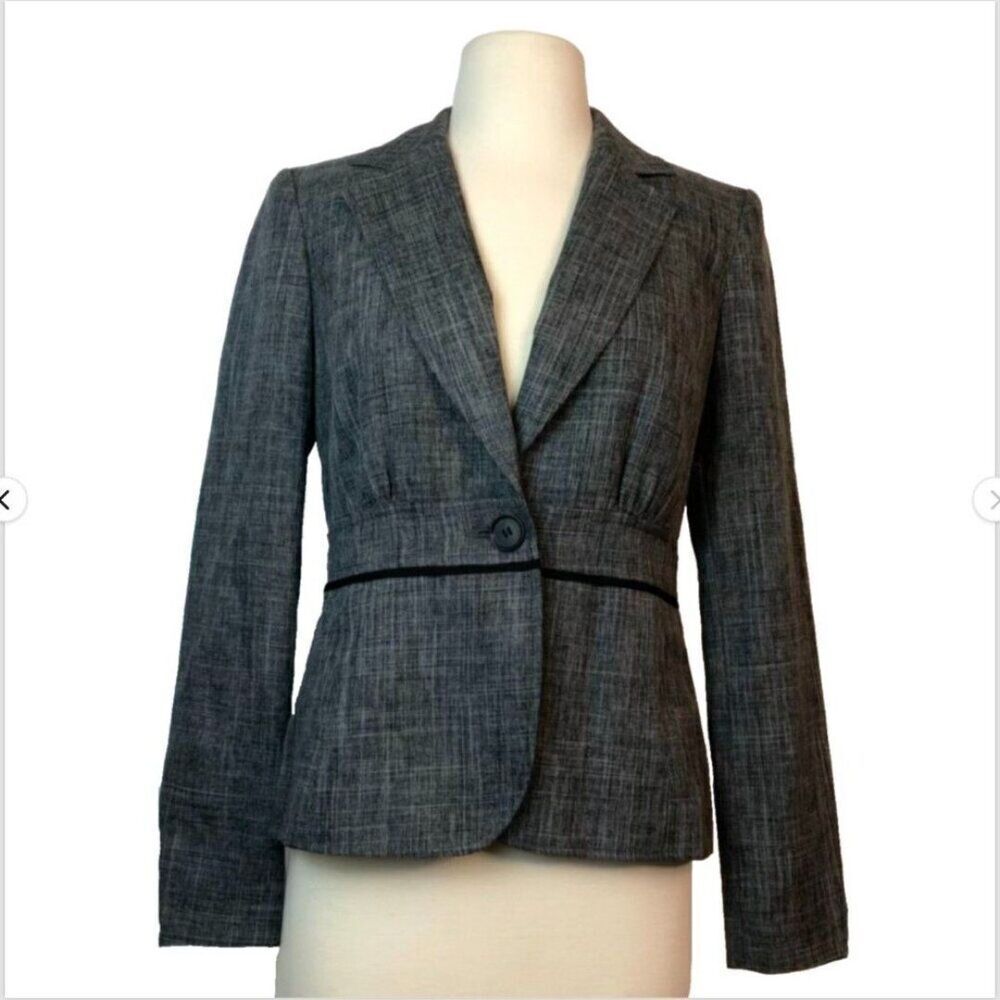 Vintage 90s Suit Jacket Blazer Size 2 Tweed Nine West 9&Co New Old Stock